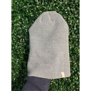 Vuori Gray Knit Beanie Hat
